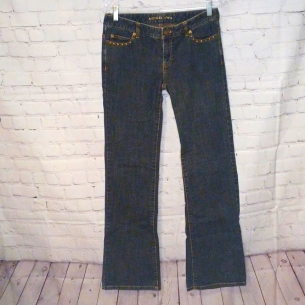 MICHAEL KOR,S Womans Studded   Boot Cut‎ Jeans 30 Wx32 X 40